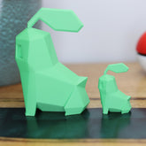 Low Poly 3D Printed Chikorita Figurine - Retro Pokemon Model - The 3D Print Smiths